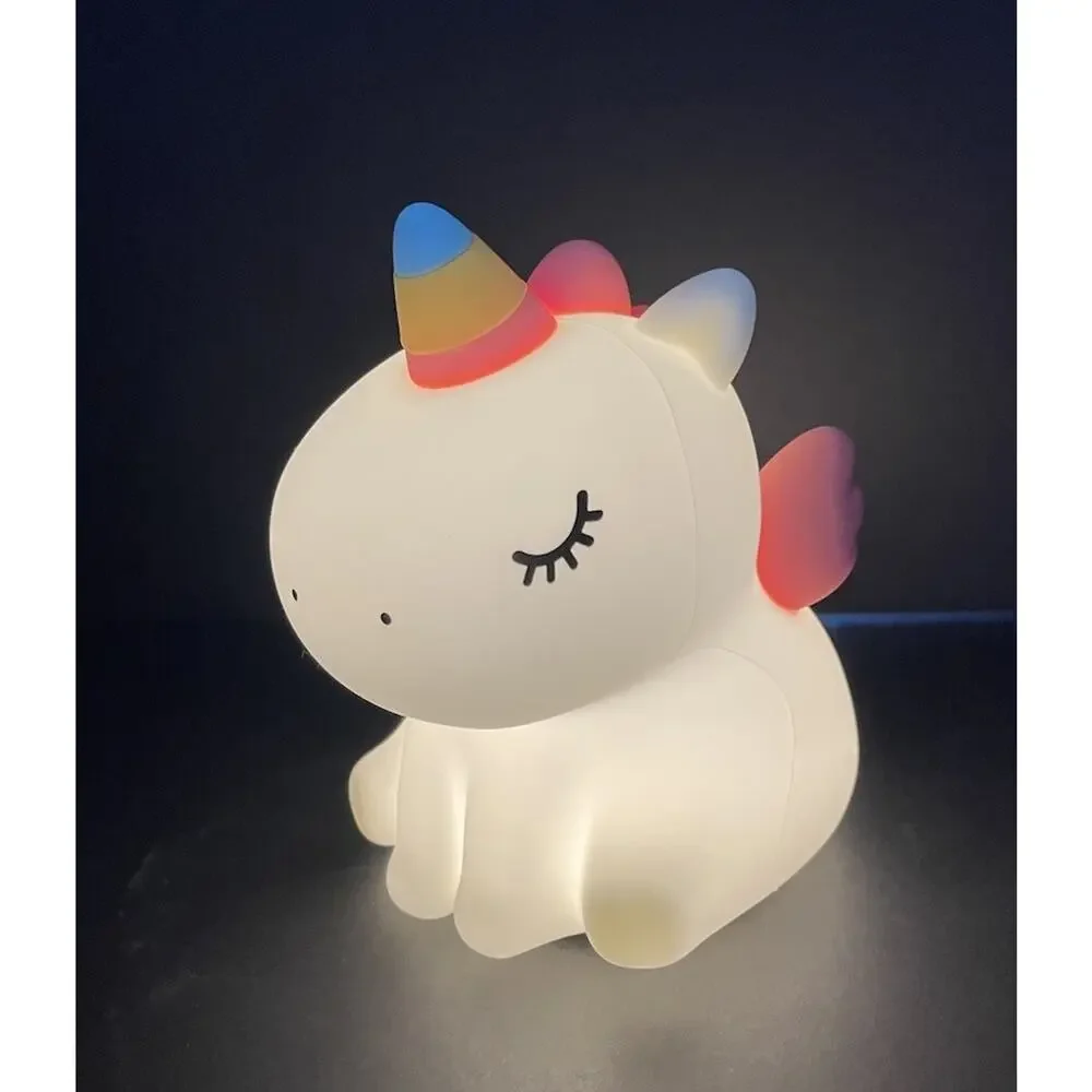 Cute Lamp, LED Squishy Animal Night Light for Kids Sleep, Sitting Unicorn